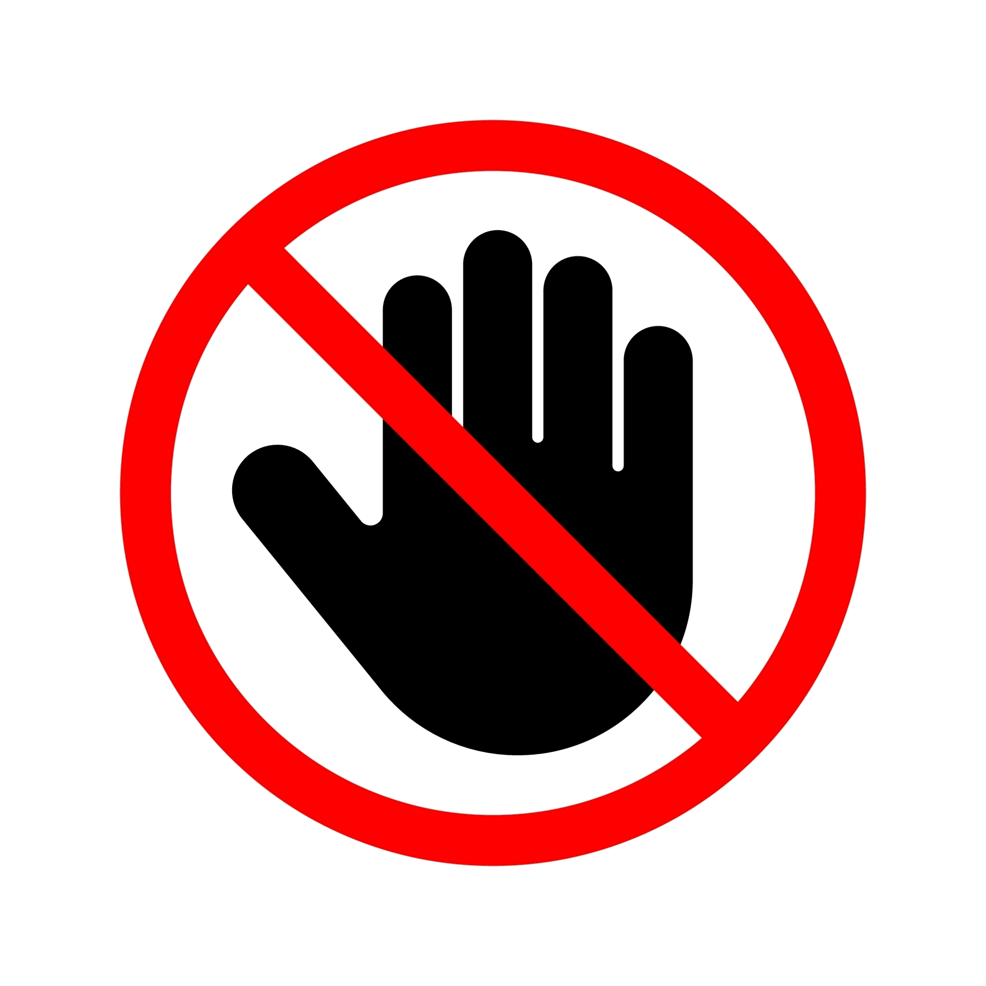 Stop hand symbol representing a sexual abuse and assault case settlement