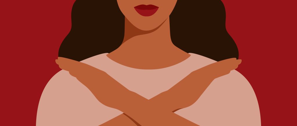 Concepto de derechos y apoyo para sobrevivientes de abuso sexual