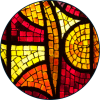 Stained glass icon for clergy sexual abuse case results