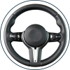 Steering wheel icon for car accident case results